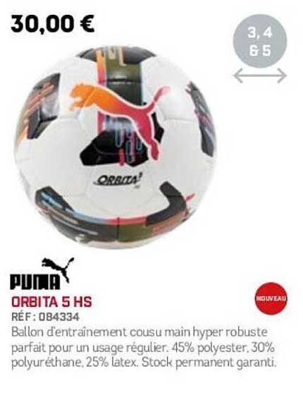Ballon d’entraînement cousu main hyper robuste