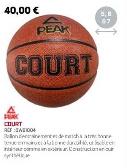 BALLON D'ENTRAÎNEMENT ET DE MATCH COURT