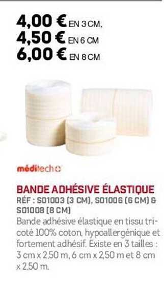 BANDE ADHÉSIVE ÉLASTIQUE