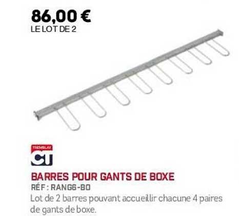BARRAS POUR GANTS DE BOXE
