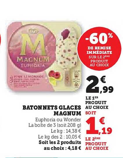 BATONNETS GLACES MAGNUM