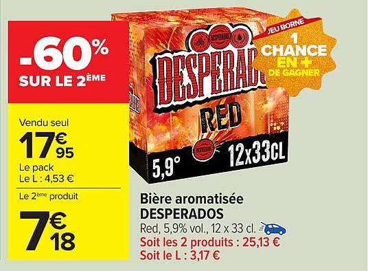 Bière aromatisée DESPERADOS