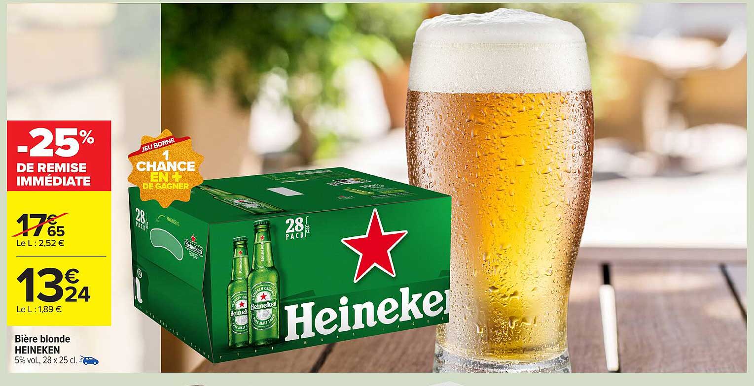 Bière blonde HEINEKEN