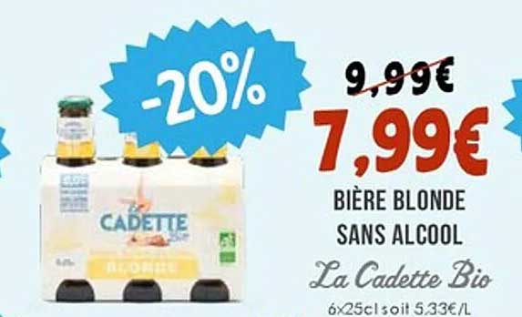 BIÈRE BLONDE SANS ALCOOL
