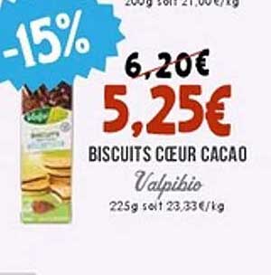 Biscuits Cœur Cacao