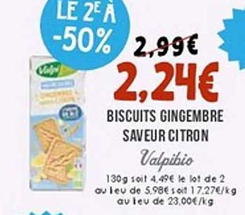 BISCUITS GINGEMBRE SAVEUR CITRON
