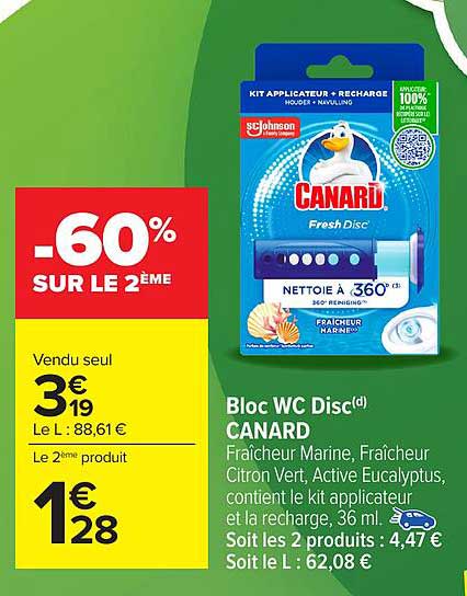 Bloc WC Disc(d) CANARD