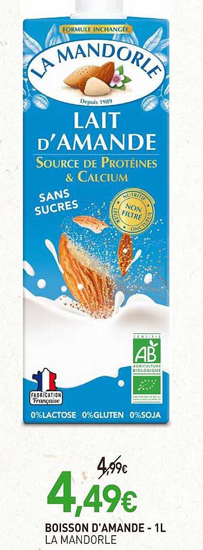 BOISSON D'AMANDE - 1L