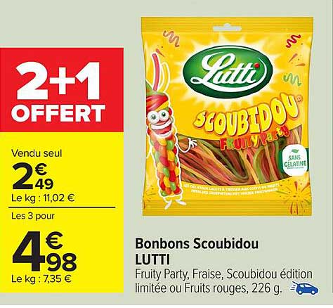 Bonbons Scoubidou LUTTI