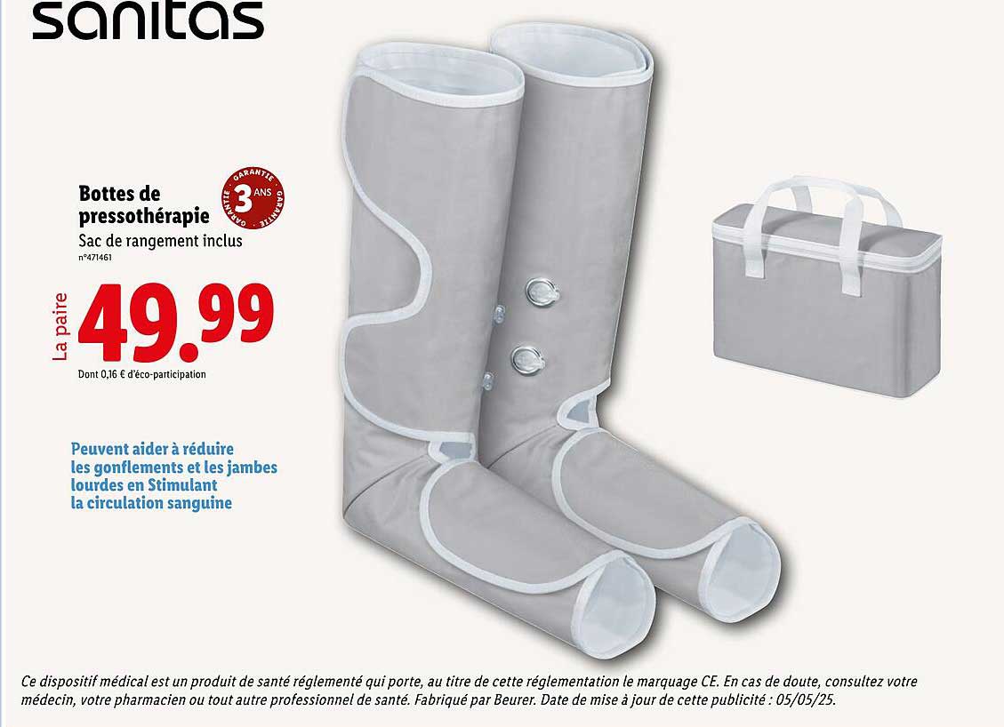 Bottes de pressothérapie