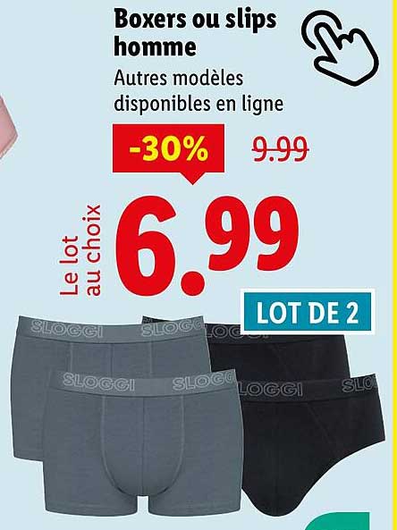 Boxers ou slips homme