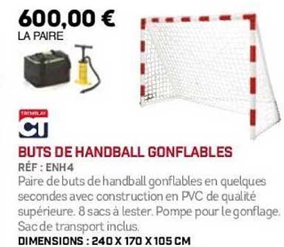 BUTS DE HANDBALL GONFLABLES
