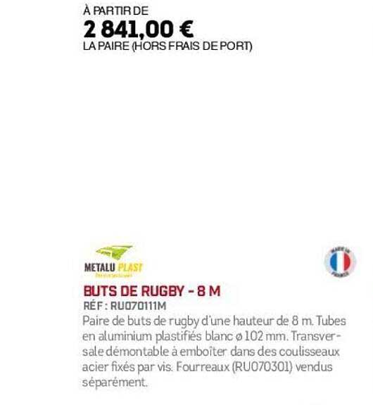 BUTS DE RUGBY - 8 M