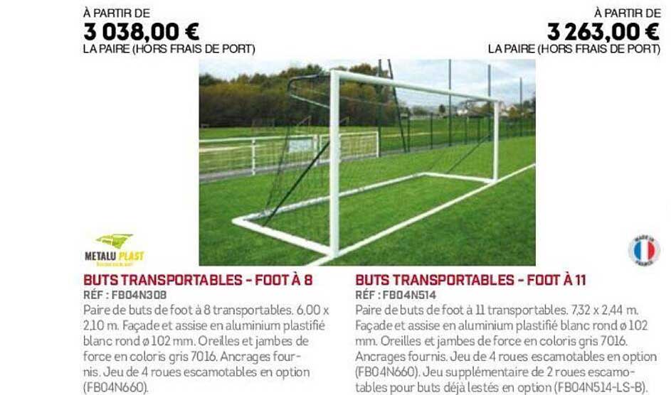 BUTS TRANSPORTABLES - FOOT À 8 / FOOT À 11