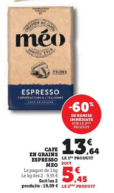 Café en Grains Espresso Méo