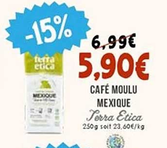Café Moulue Mexique Terra Etica -15%