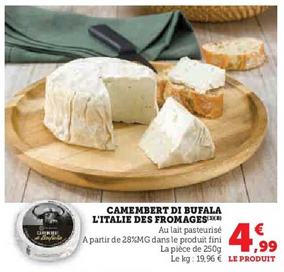 CAMEMBERT DI BUFALA L'ITALIE DES FROMAGES