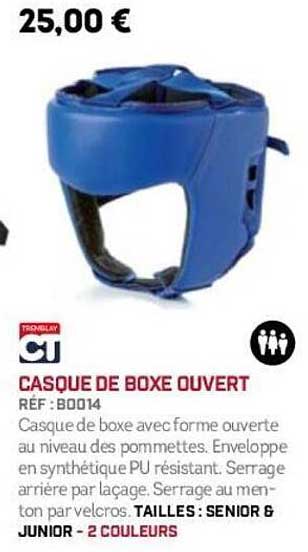 CASQUE DE BOXE OUVERT