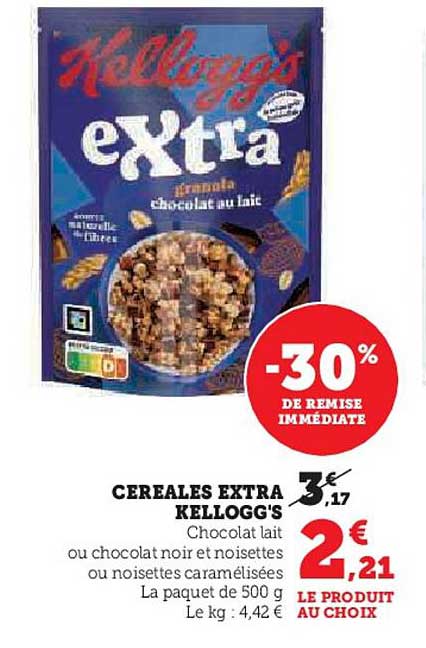 CÉRÉALES EXTRA KELLOGG'S