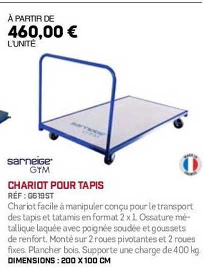 CHARIOT POUR Tapis