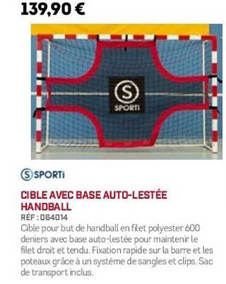 CIBLE AVEC BASE AUTO-LESTÉE HANDBALL