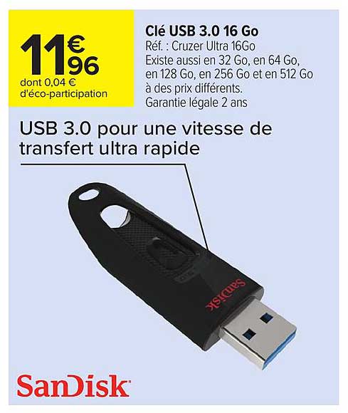 Clé USB 3.0 16 Go