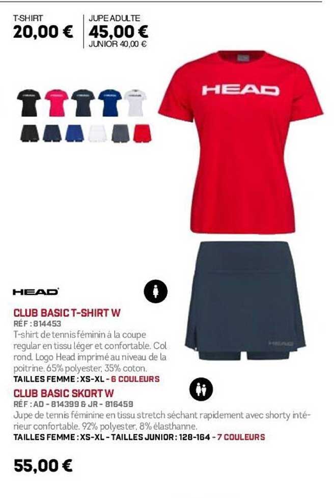 Club Basic T-Shirt W et Club Basic Skort W