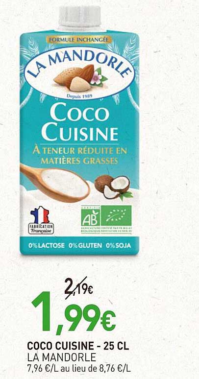 COCO CUISINE - 25 CL LA MANDORLE