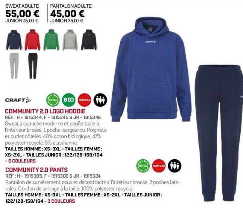COMMUNITY 2.0 LOGO HOODIE et COMMUNITY 2.0 PANTS