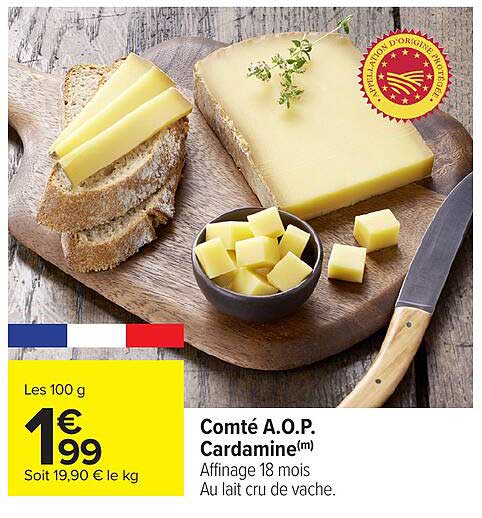 Comté A.O.P. Cardamine(m) - Affinage 18 mois