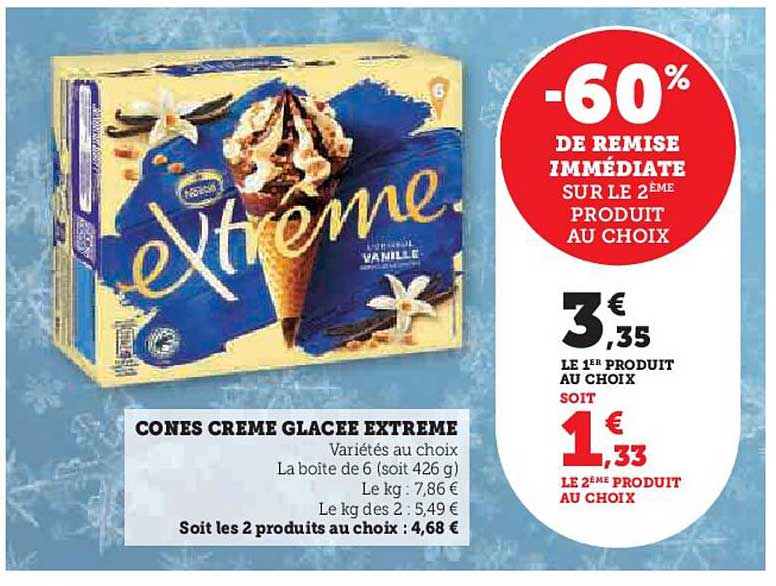 CONES CREME GLACEE EXTREME