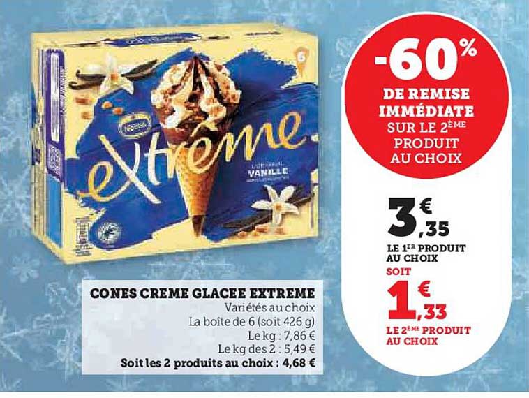 CONES CREME GLACEE EXTREME