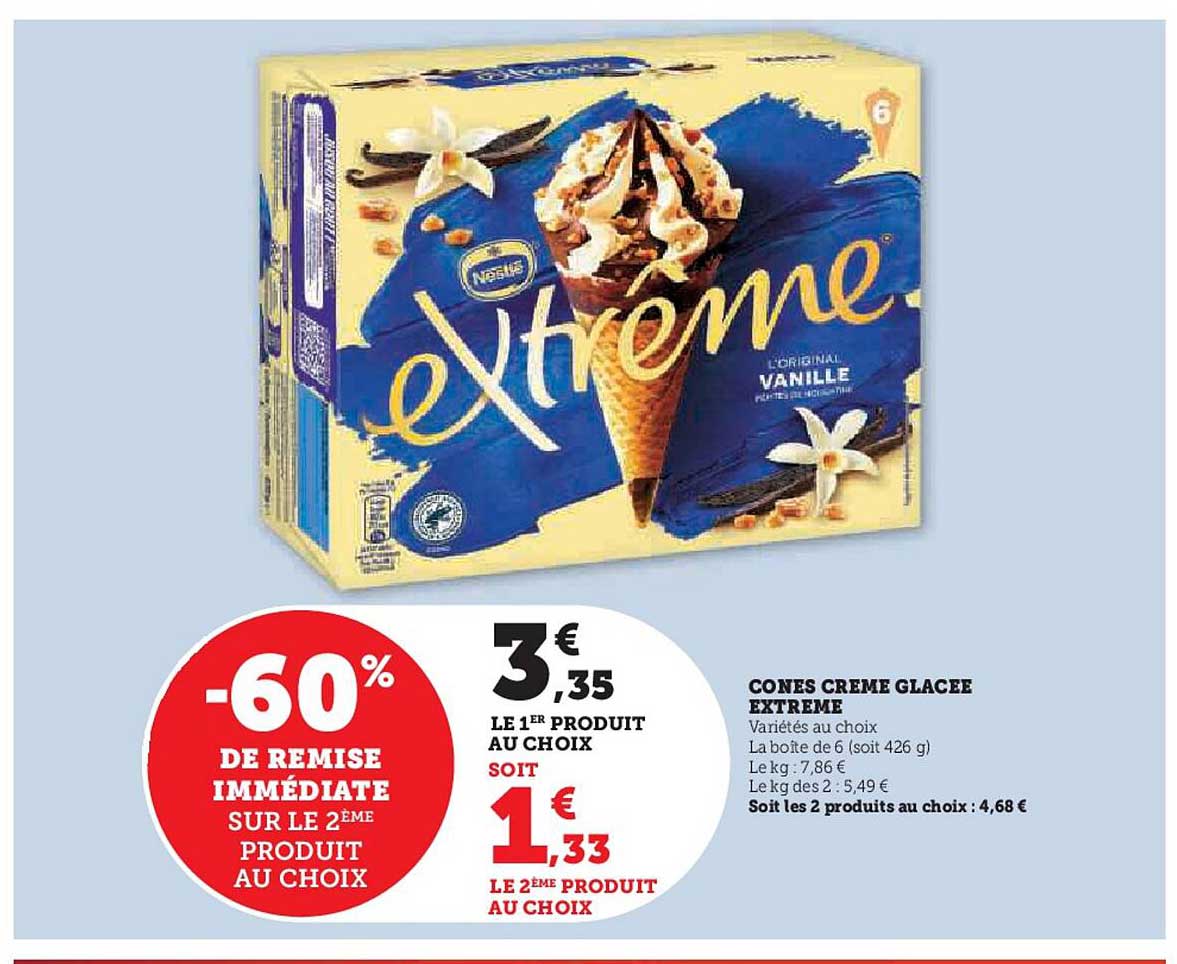 CONES CREME GLACEE EXTREME