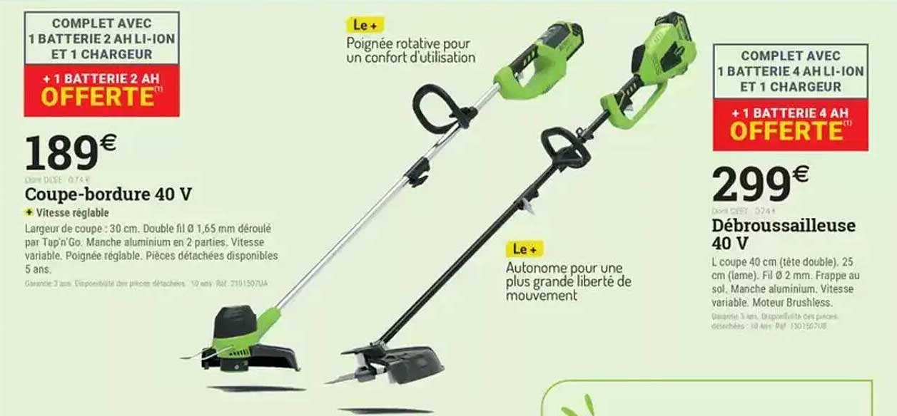 Coupe-bordure 40 V