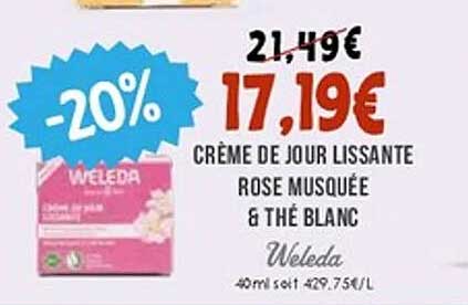 CRÈME DE JOUR LISSANTE ROSE MUSQUÉE & THÉ BLANC