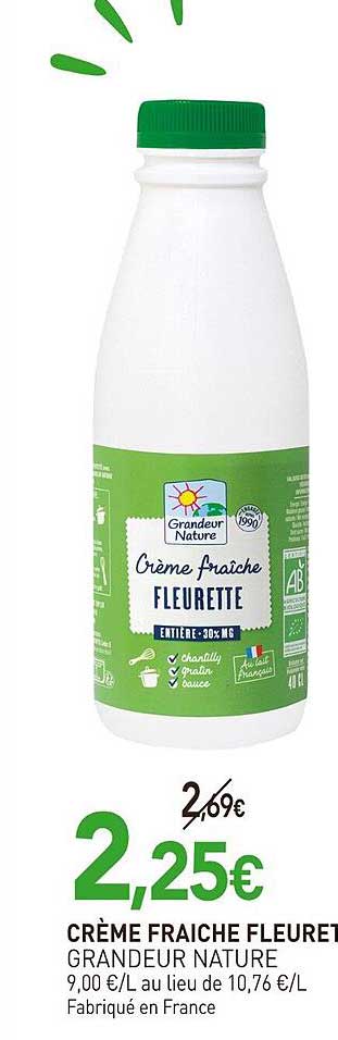 CRÈME FRAÎCHE FLEURET GRANDEUR NATURE