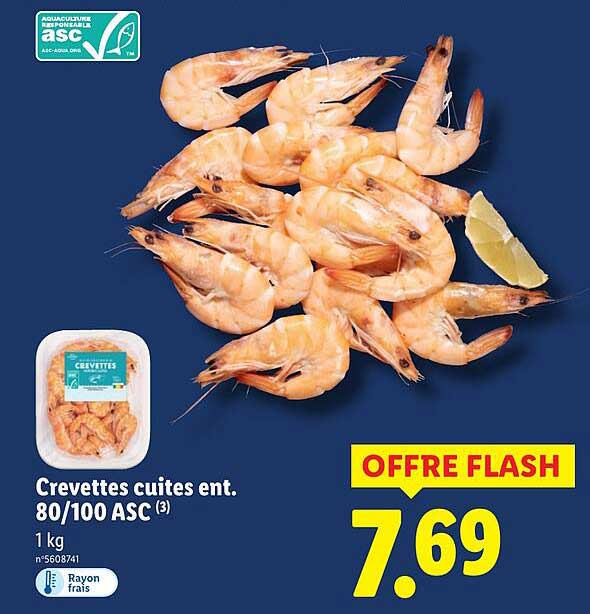 Crevettes cuites ent. 80/100 ASC (3)
