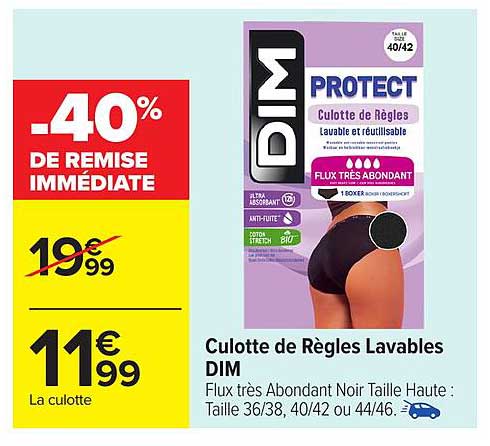 Culotte de Règles Lavables DIM