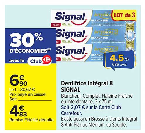 Dentifrice Intégral 8 SIGNAL