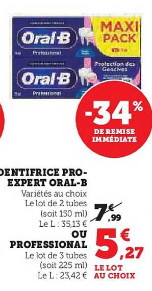DENTIFRICE PRO-EXPERT ORAL-B
