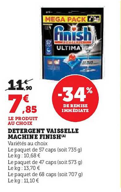 DETERGENT VAISSELLE MACHINE FINISH