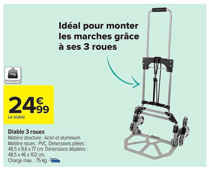 Diable 3 roues