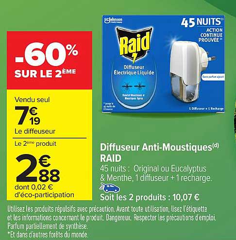 Diffuseur Anti-Moustiques(d) RAID