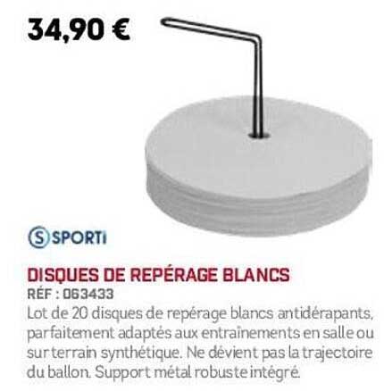 DISQUES DE REPÉRAGE BLANCS