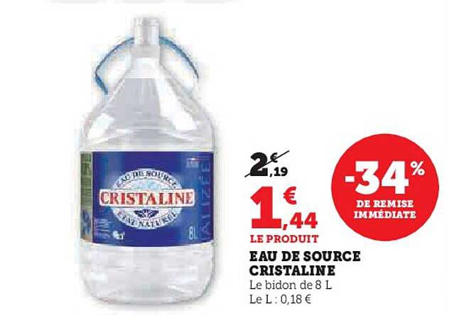 EAU DE SOURCE CRISTALINE