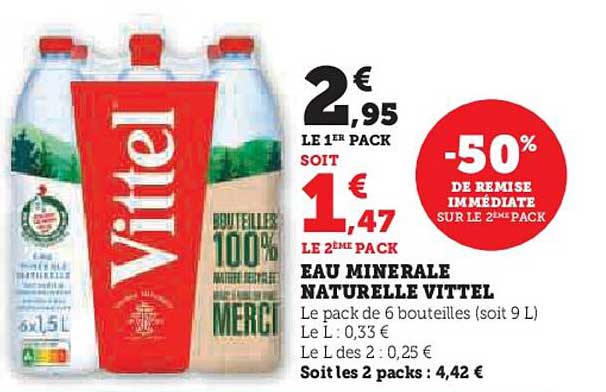 EAU MINERALE NATURELLE VITTEL