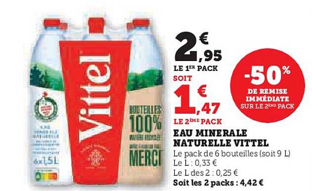 EAU MINERALE NATURELLE VITTEL