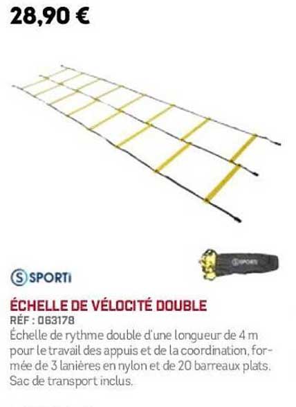 ÉCHELLE DE VITESSE DOUBLE