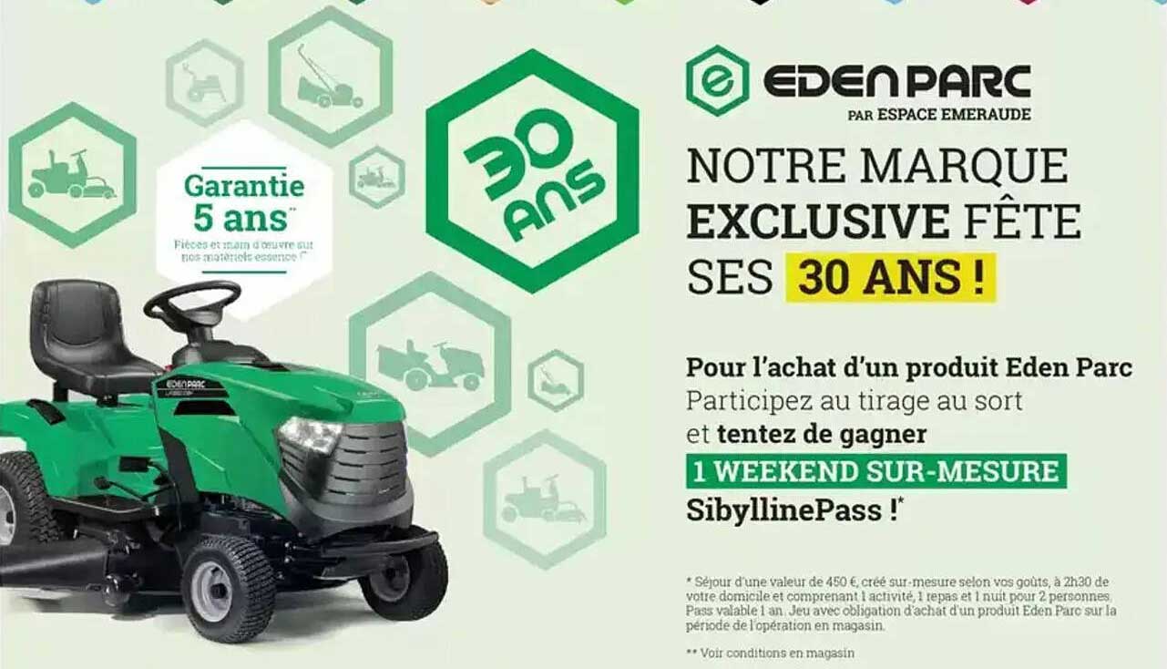 Eden Parc fête ses 30 ans !