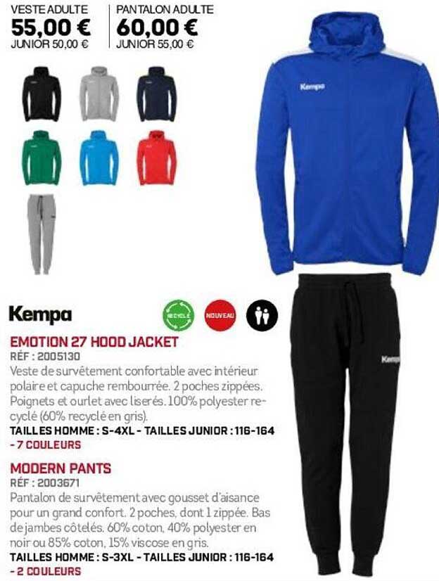 EMOTION 27 HOOD JACKET et PANTALON ADULTE